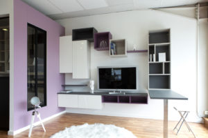 Meuble TV sur mesure de notre showroom